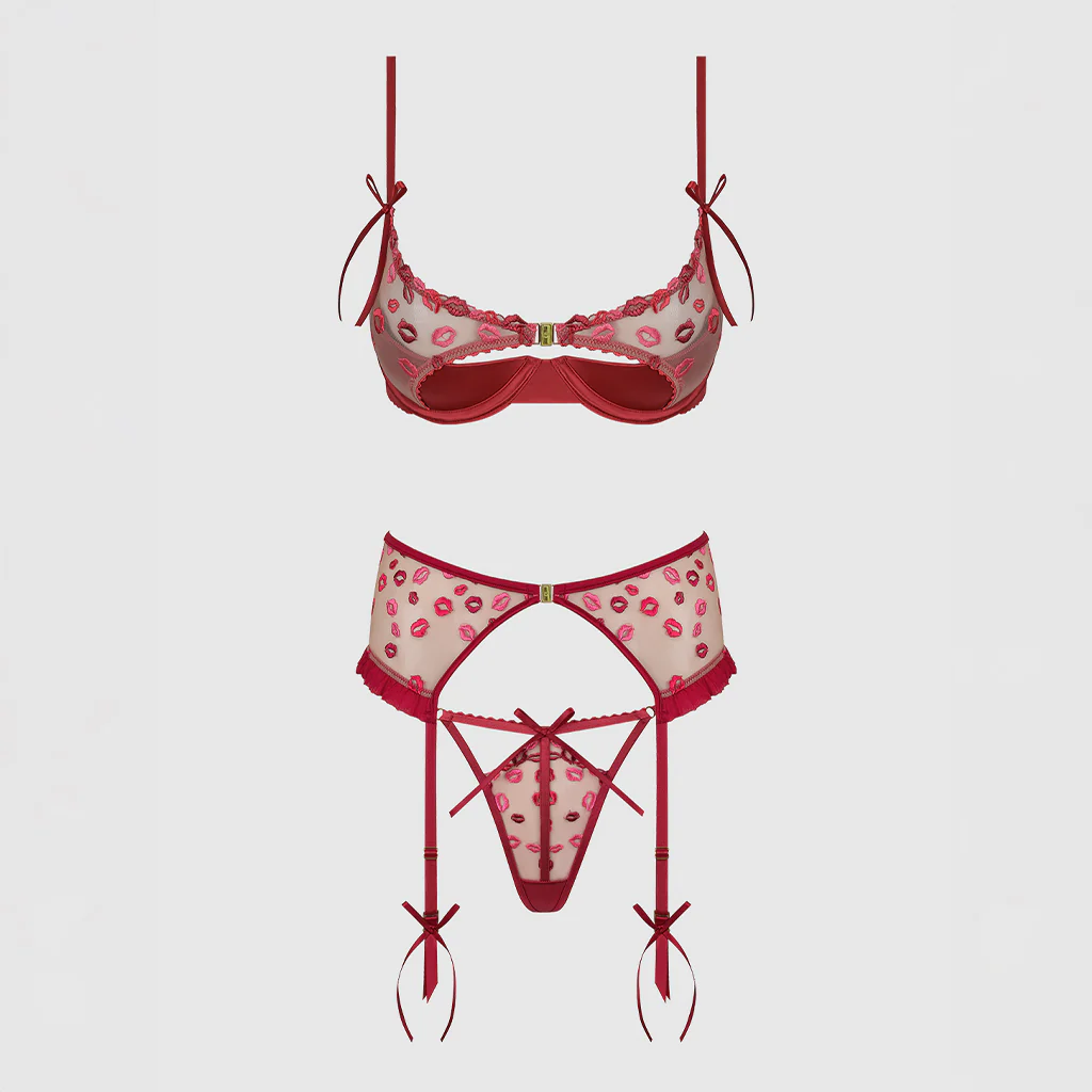 Angelina Bra, Garter & Panty Set - Image 4