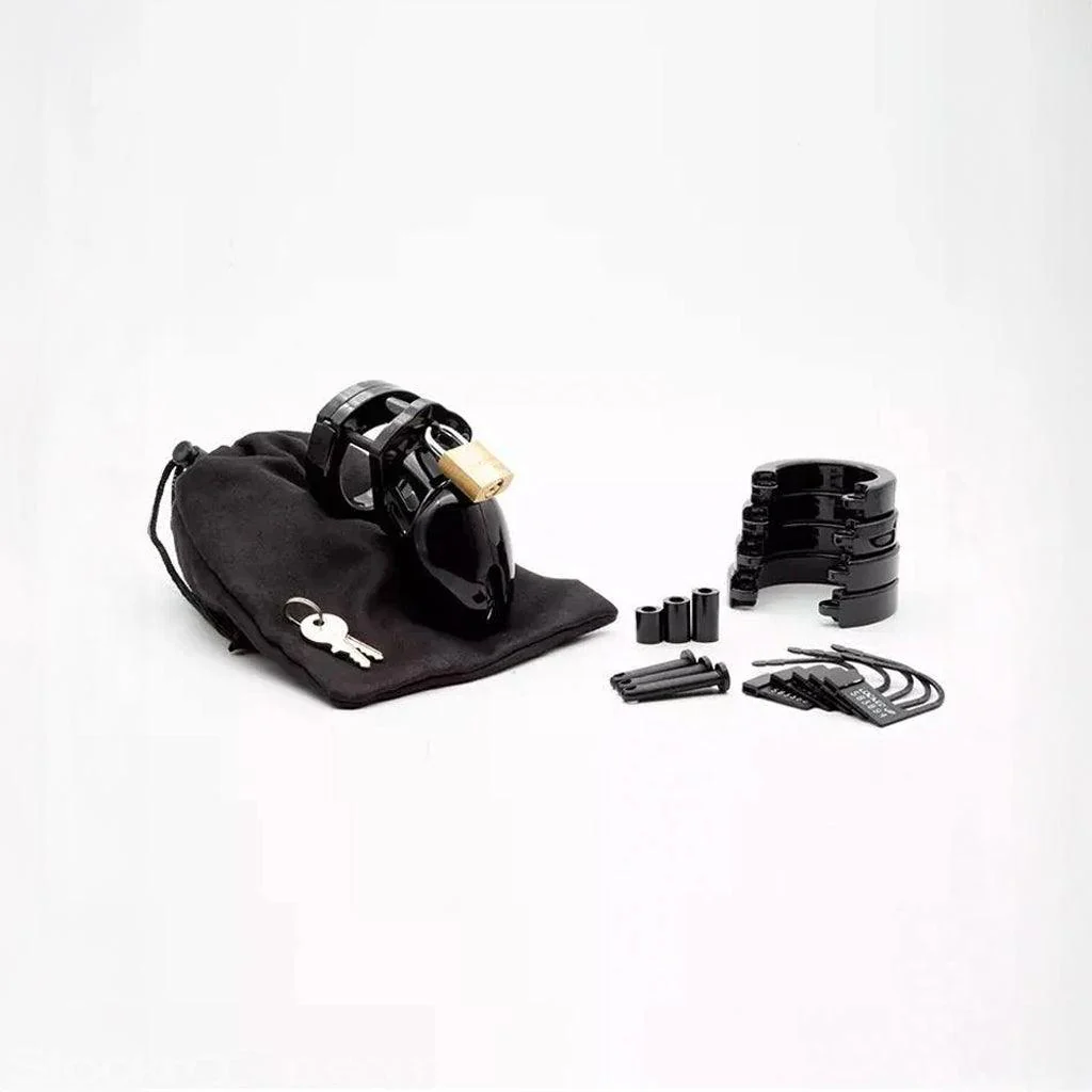 CB-6000S Male Chastity Device, Black - Image 5