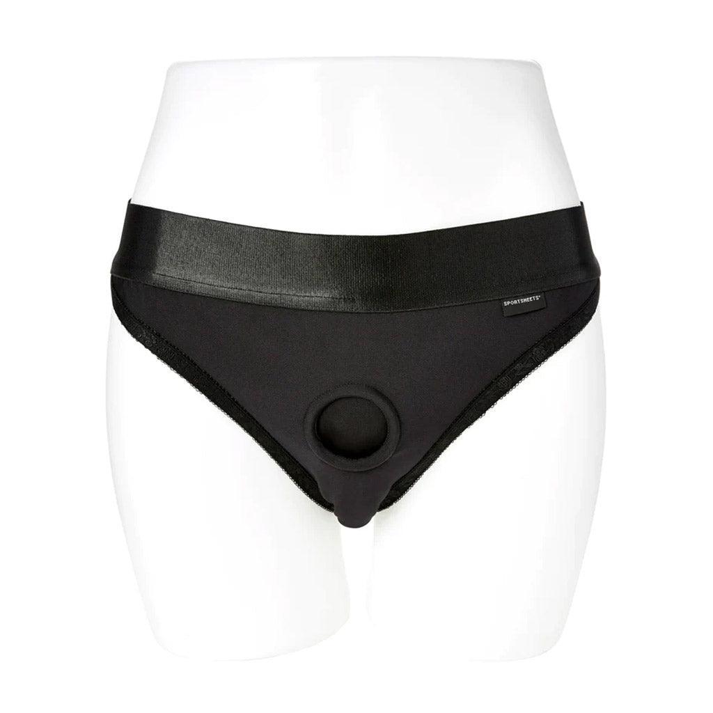 Em.Ex. Silhouette Crotchless Strapon Harness, Black