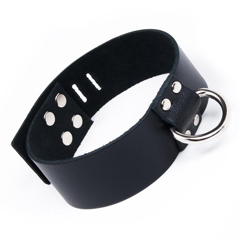 Locking Leather Collar, 1 1/2" - Image 2