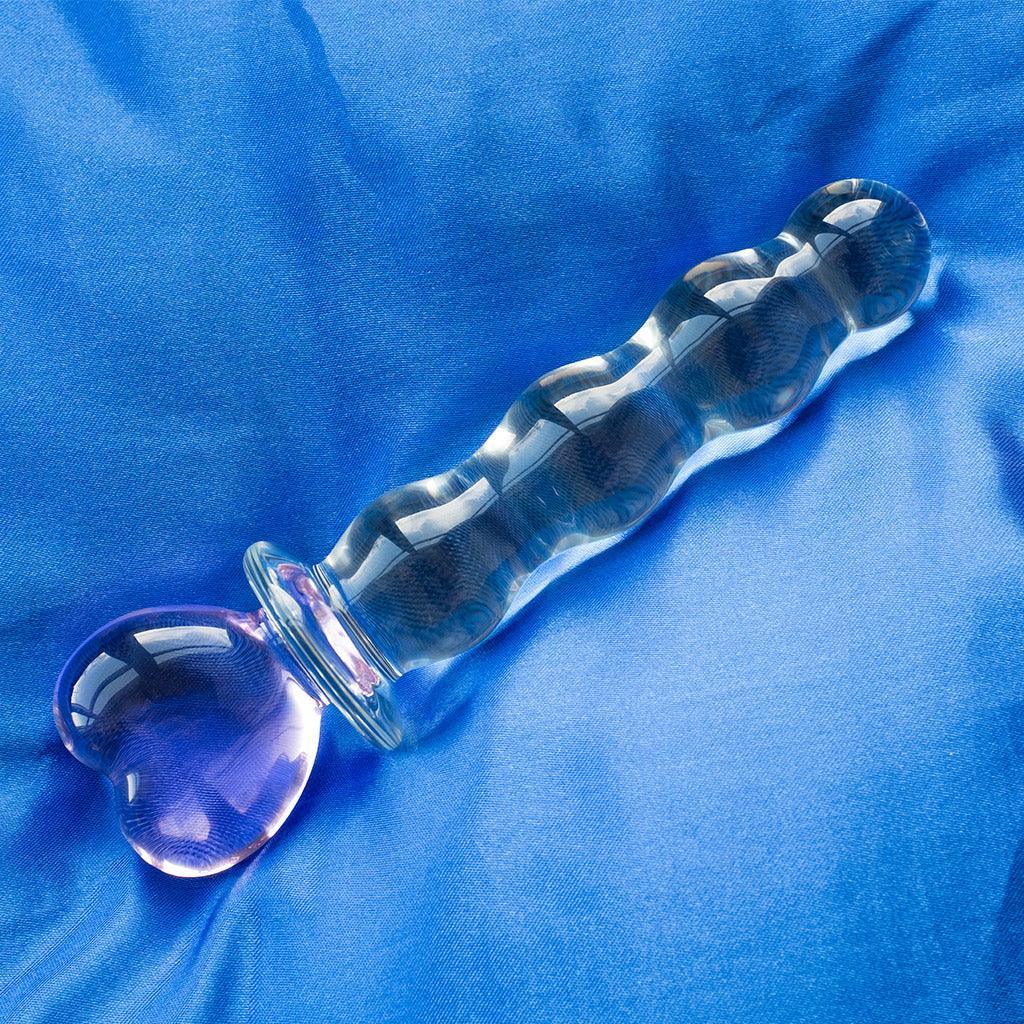Pink Heart Glass Dildo - Image 4