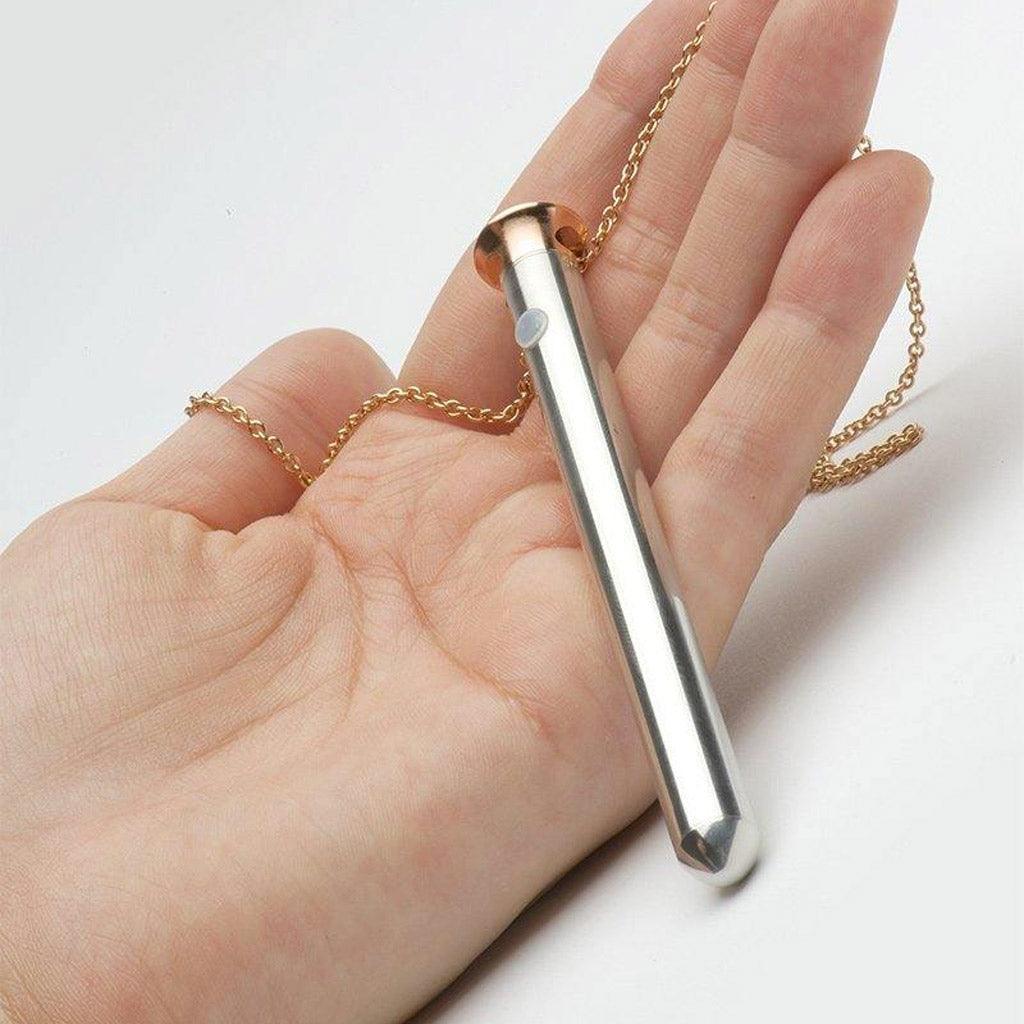 Vesper Pendant Necklace Vibrator Rose Gold by Crave - Image 5